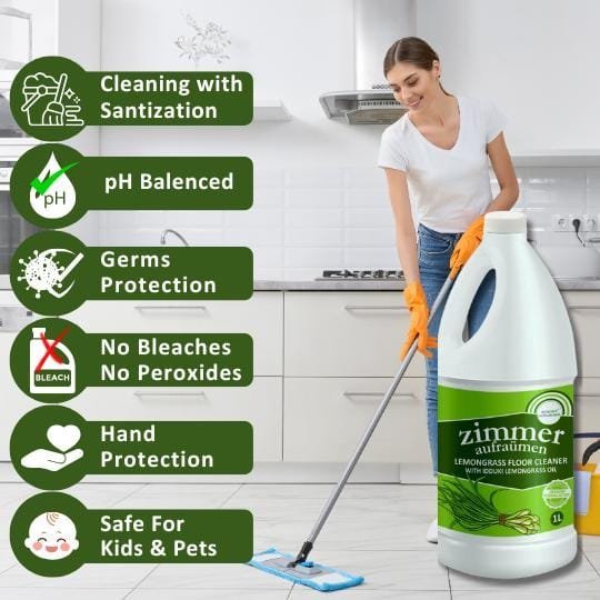 Floor Cleaner Concentrate with Lemongrass Oil-1L | Grem-Killing Formula - Image 4