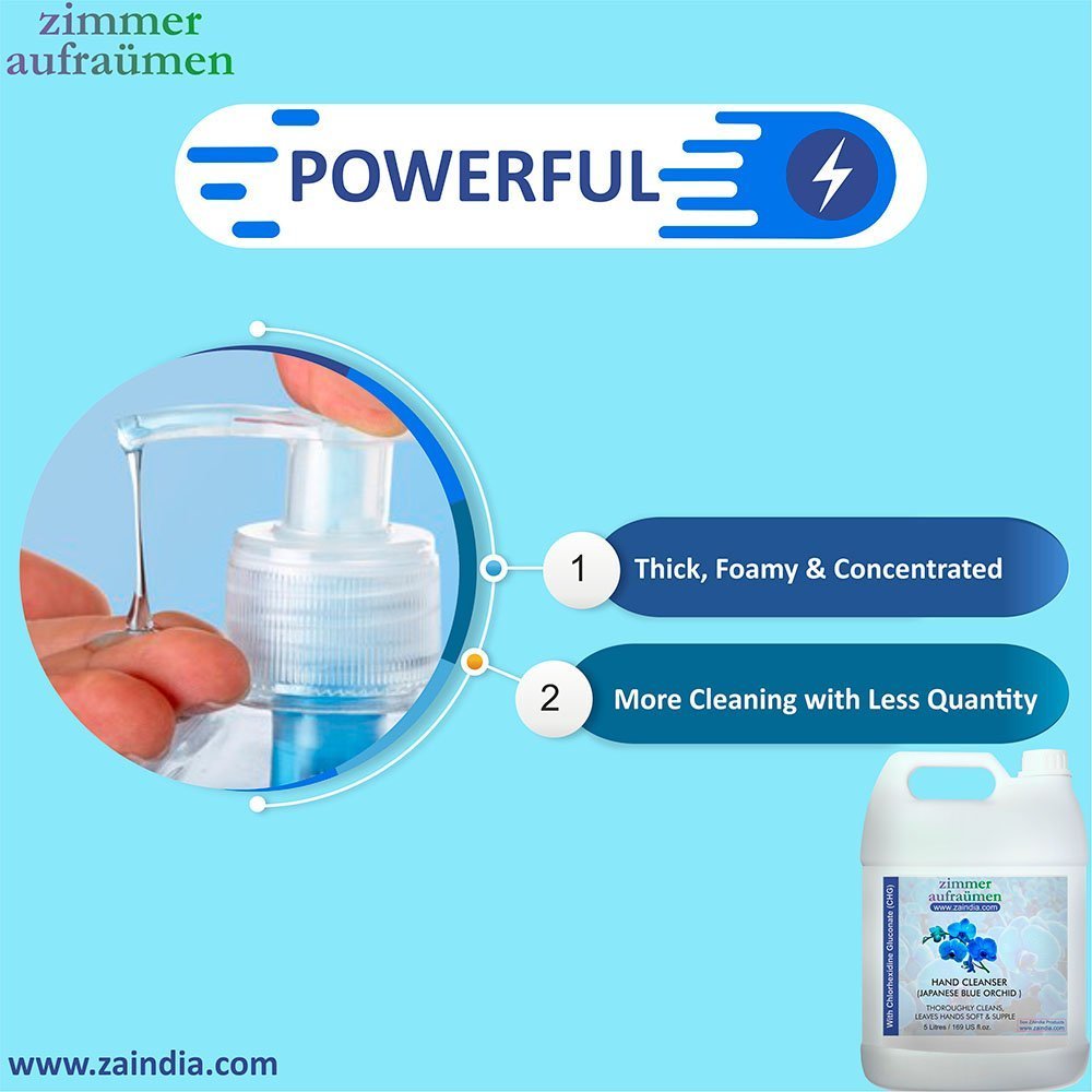 Hand Wash with CHG Disinfectant-5L (Blue Orchid) | 99.9% Germ-Killing - Image 2