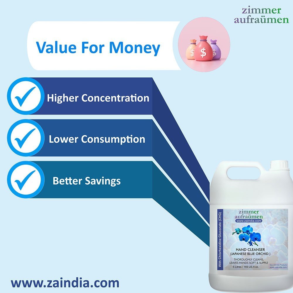 Hand Wash with CHG Disinfectant-5L (Blue Orchid) | 99.9% Germ-Killing - Image 3