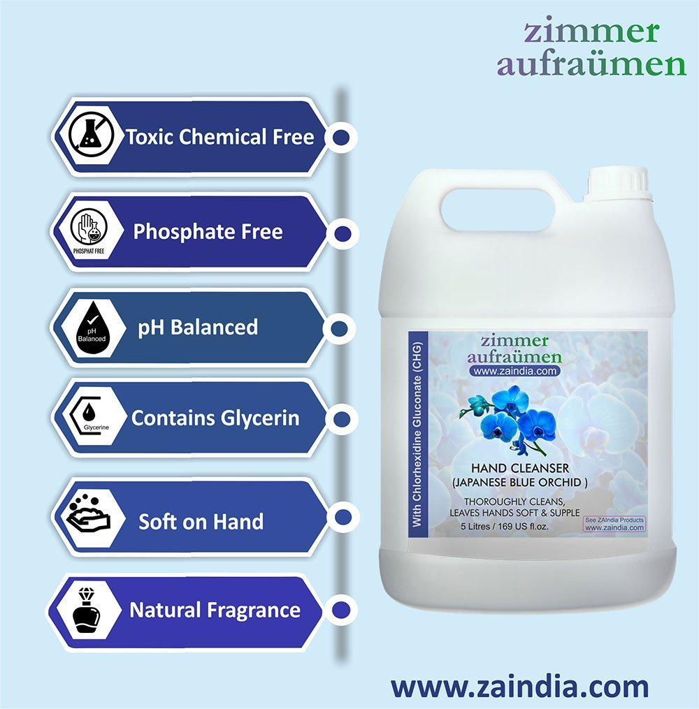 Hand Wash with CHG Disinfectant-5L (Blue Orchid) | 99.9% Germ-Killing - Image 4