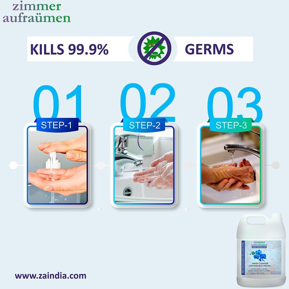 Hand Wash with CHG Disinfectant-5L (Blue Orchid) | 99.9% Germ-Killing - Image 7