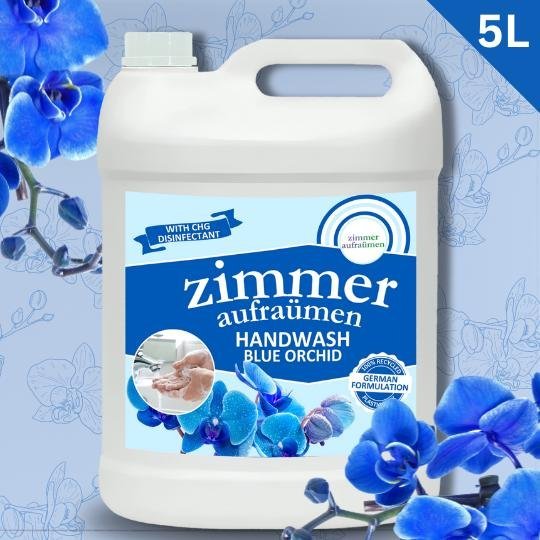 Hand Wash with CHG Disinfectant-5L (Blue Orchid) | 99.9% Germ-Killing