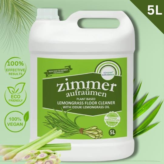 Floor Cleaner Concentrate with Lemongrass Oil-5L | Grem-Killing Formula