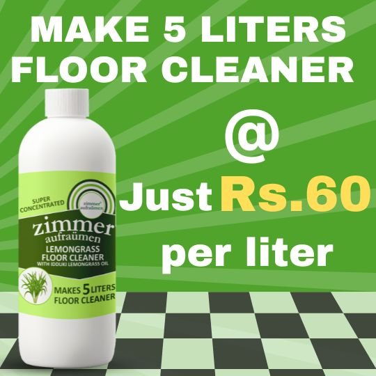 Super Concentrated Floor Cleaner Lemongrass (450 ml makes 5L Cleaner) - Image 4