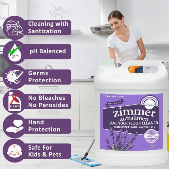 Floor Cleaner Concentrate Cum Disinfectant With Lavender Oil 5 Liters - Image 2