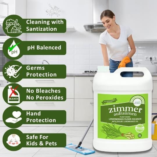 Floor Cleaner Concentrate with Lemongrass Oil-5L | Grem-Killing Formula - Image 2
