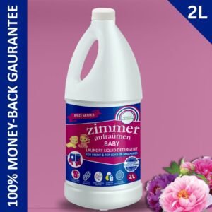 Liquid Detergent 2L for Baby Clothes | Decyl Glucoside Based| Bio-Enzyme Powered | Rose Water Base| Top & Front Load
