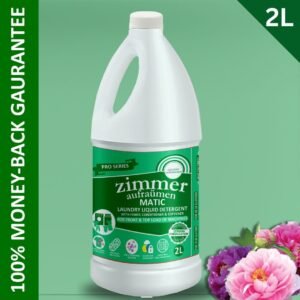 Plant-Based Liquid Detergent 2L with Enzymes | Decyl Glucoside Formula | Baby-Safe, Eco Laundry | Front & Top Load