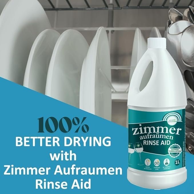 Machine Dishwasher Detergent Powder (1Kg) & Rinse Aid (1L) | Deep Clean - Image 7