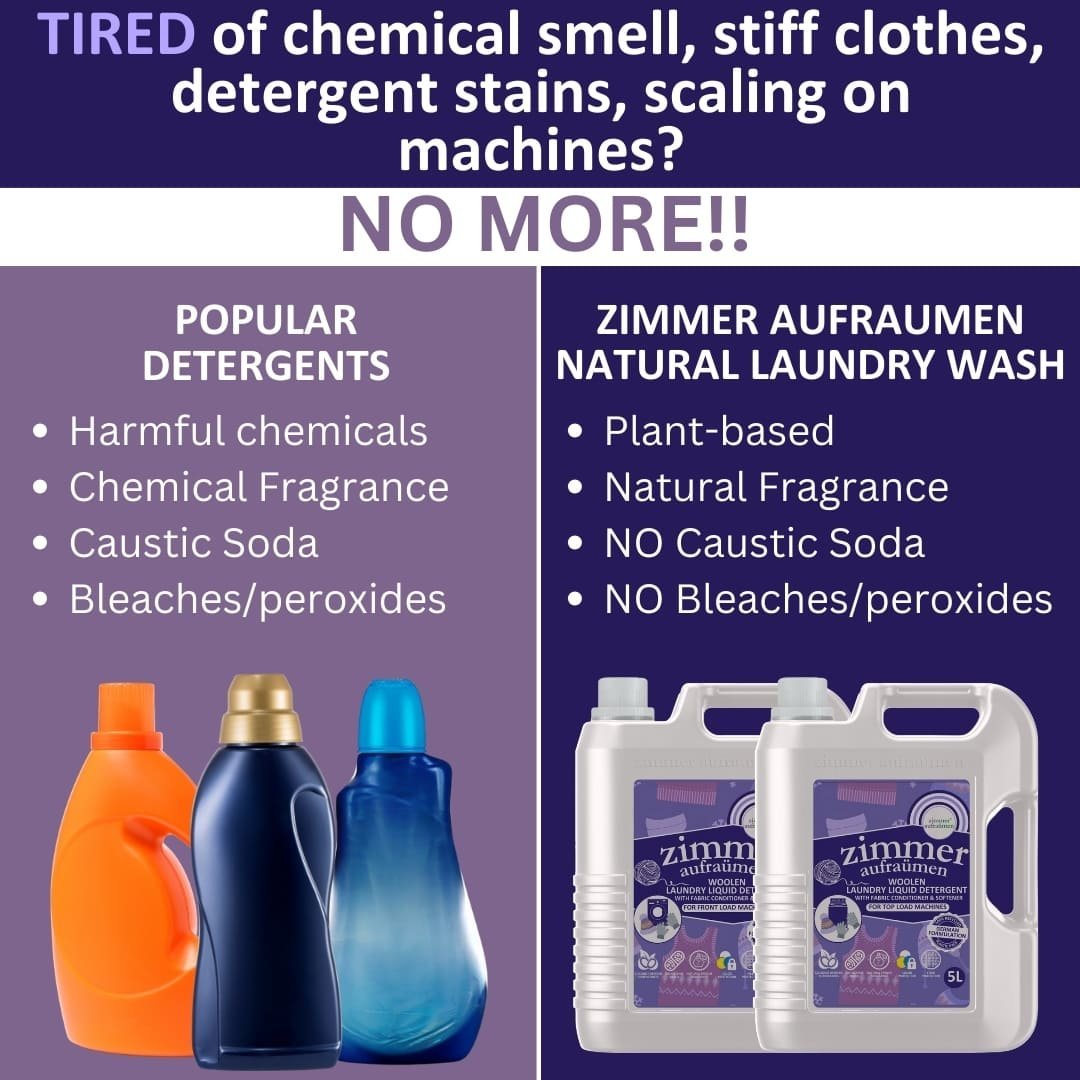 Liquid Detergent For Woolen, Silk, Chiffon (5L) For Front Load Machine - Image 3