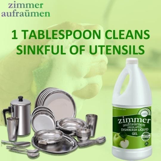 Dishwash Liquid Gel- Green Apple Fragrance- 2L (With Power of Neem ) - Image 5