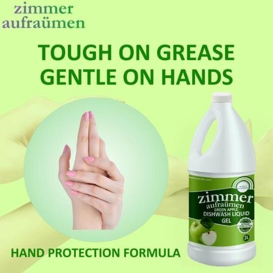 Dishwash Liquid Gel- Green Apple Fragrance- 2L (With Power of Neem ) - Image 4