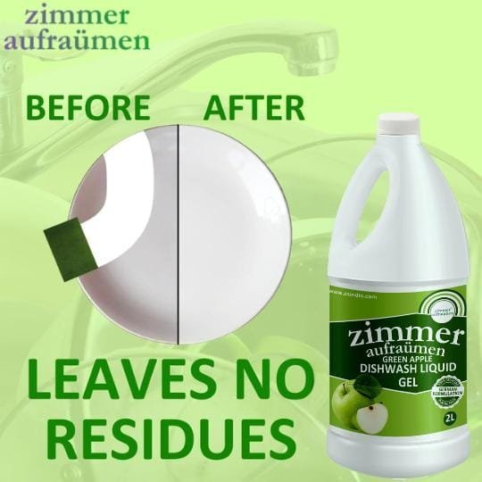 Dishwash Liquid Gel- Green Apple Fragrance- 2L (With Power of Neem ) - Image 2