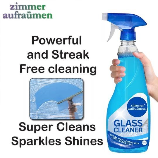 Glass Cleaner(500ml) + 4x50ml Concentrates- makes 2.5 Ltrs. Cleaner - Image 5