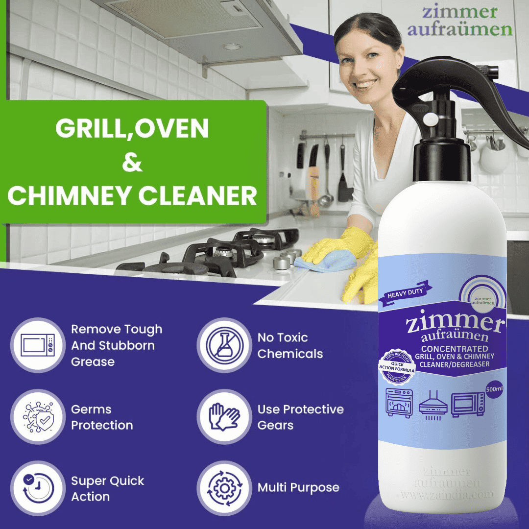 Grill & Chimney Cleaner Grease Remover Spray 500ml | Deep Clean & Shine - Image 5