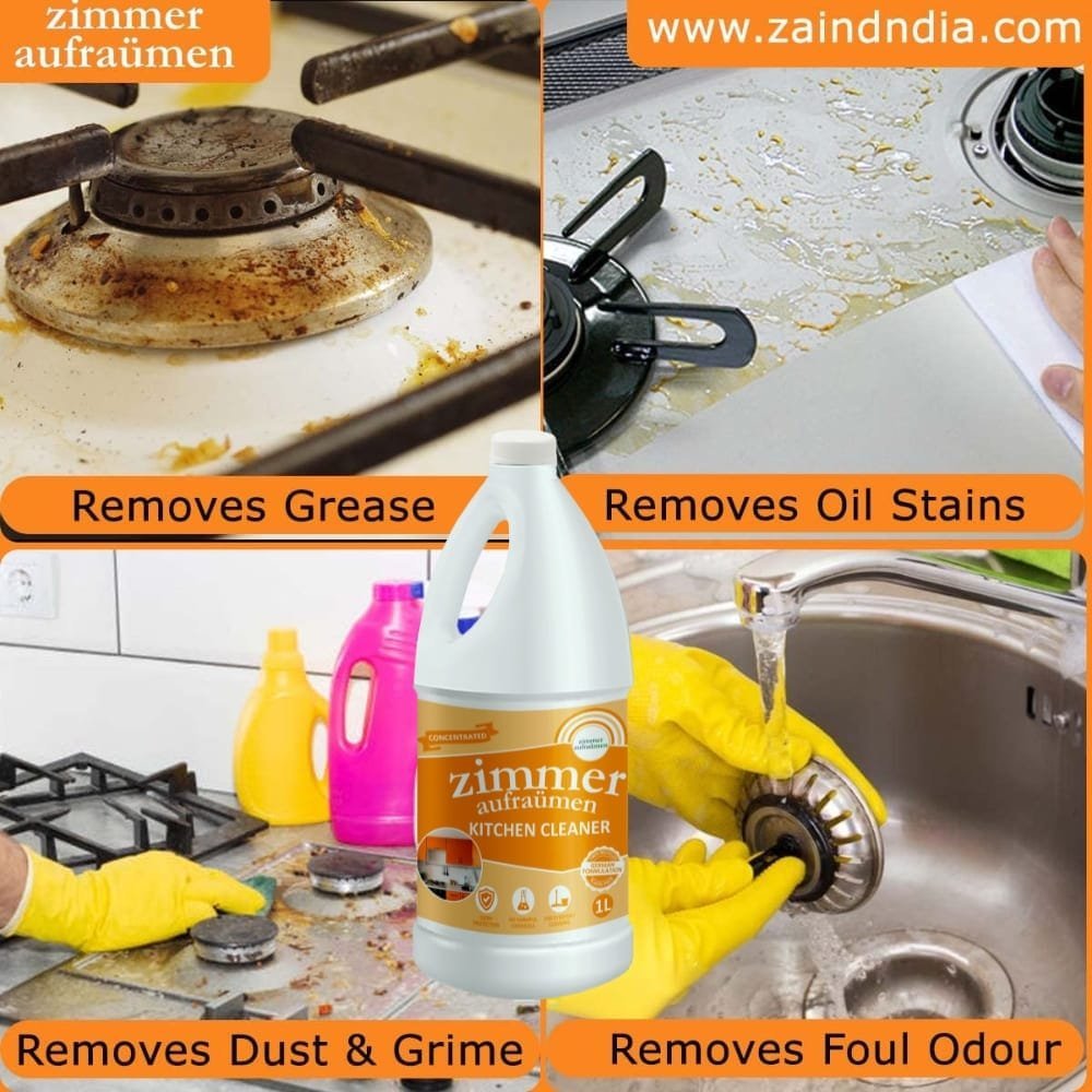 Heavy Duty Kitchen Cleaner & Grease Remover Concentrate Liquid -1L - Image 4