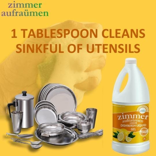 Dishwash Liquid Gel- Lemon Fragrance- 2L (With Power of Tamarind ) - Image 2