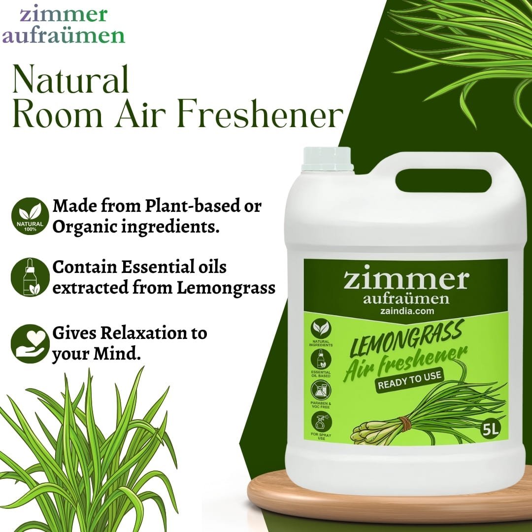 Natural Air Freshener - Idukki Lemongrass 5 L (Ready To Use) |Refill - Image 2