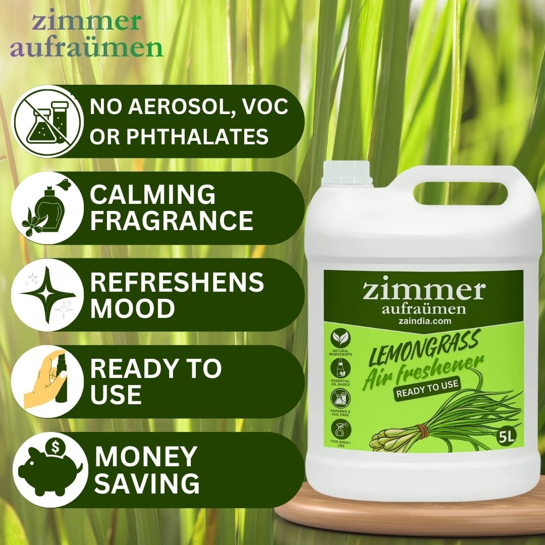 Natural Air Freshener - Idukki Lemongrass 5 L (Ready To Use) |Refill - Image 5