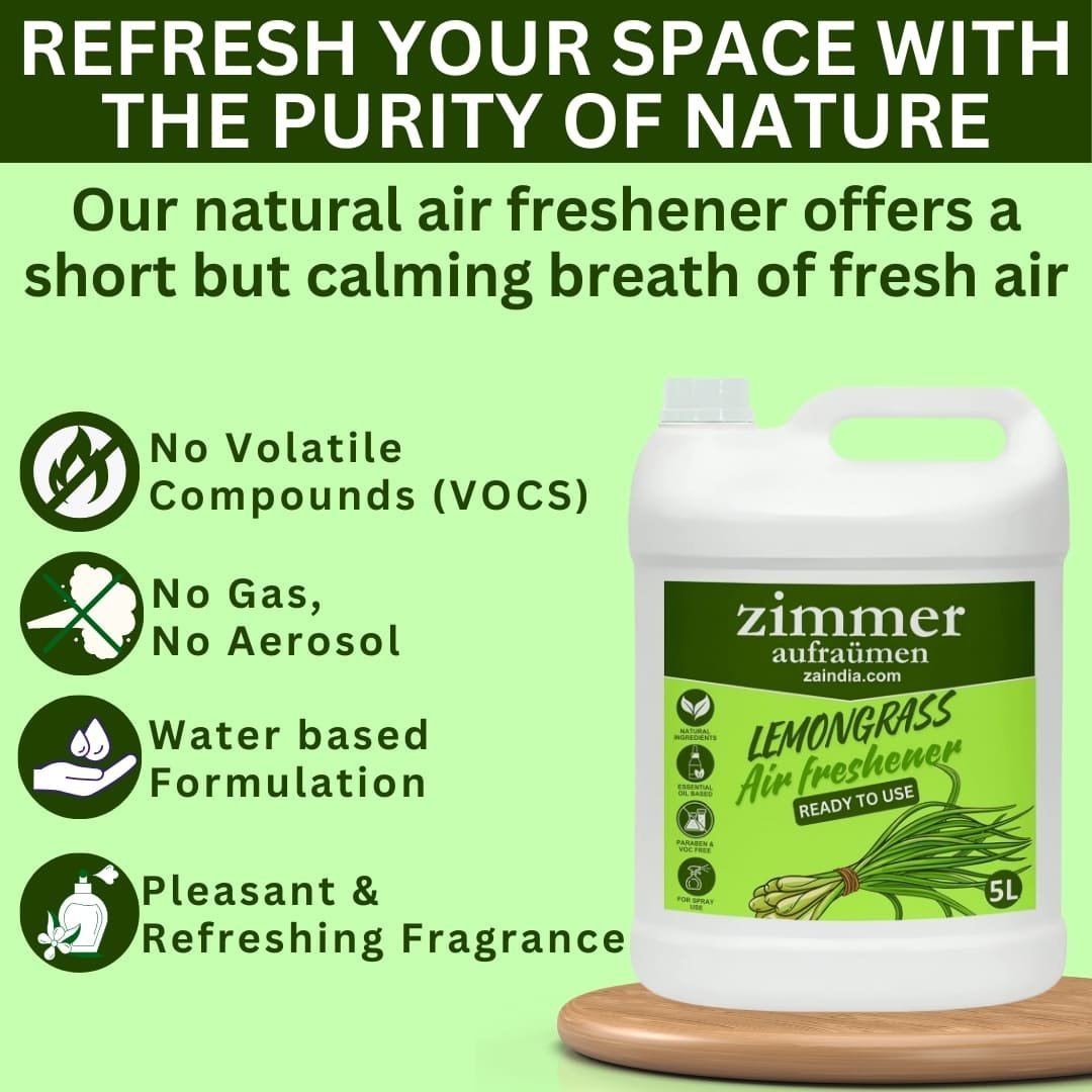 Natural Air Freshener - Idukki Lemongrass 5 L (Ready To Use) |Refill - Image 3
