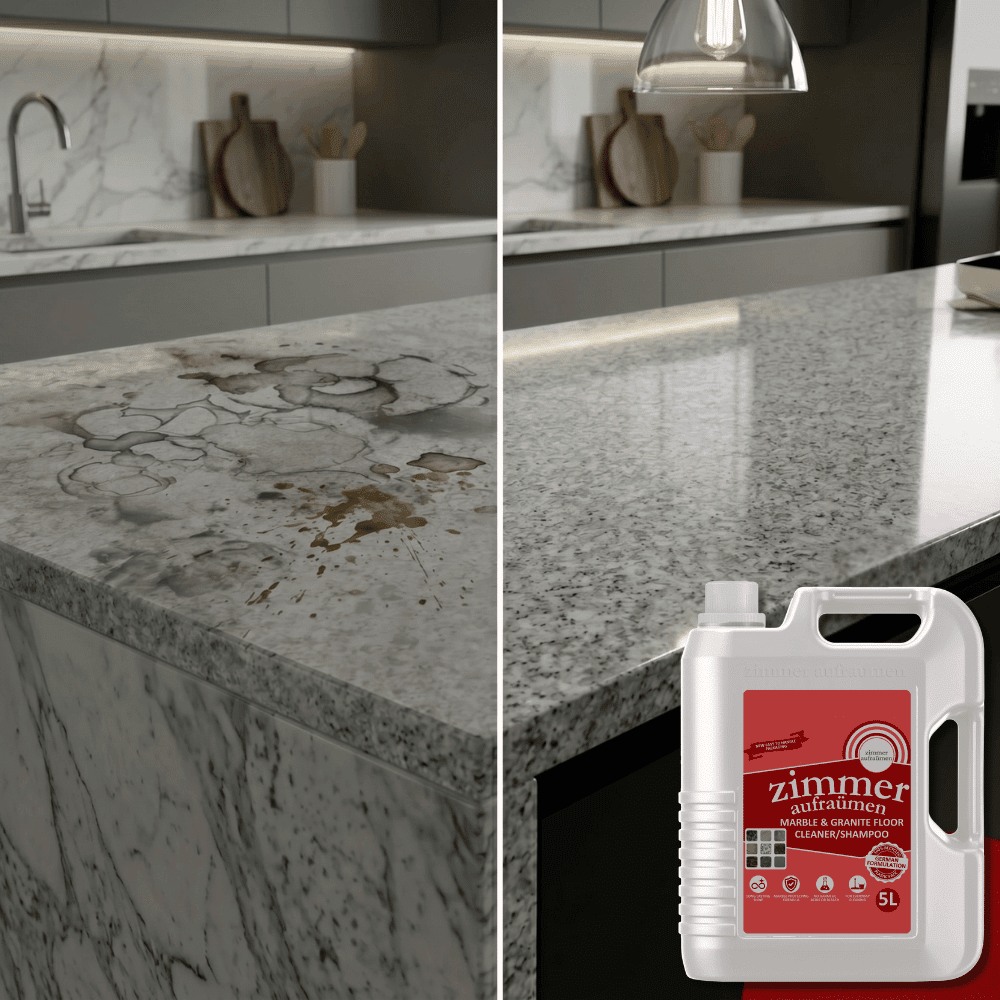 Zimmer Aufraumen Powerful Marble Cleaner Shampoo 5 Litre | pH Neutral & Acid-Free Liquid for Italian Marble, Granite & Natural Stone Floors - Image 7