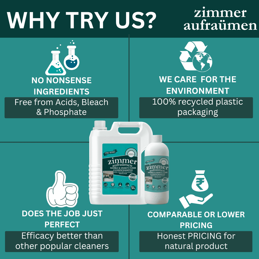 Pro Marble Cleaner Shampoo - 5 Liters (For All Type of Soft Stones) - Image 5