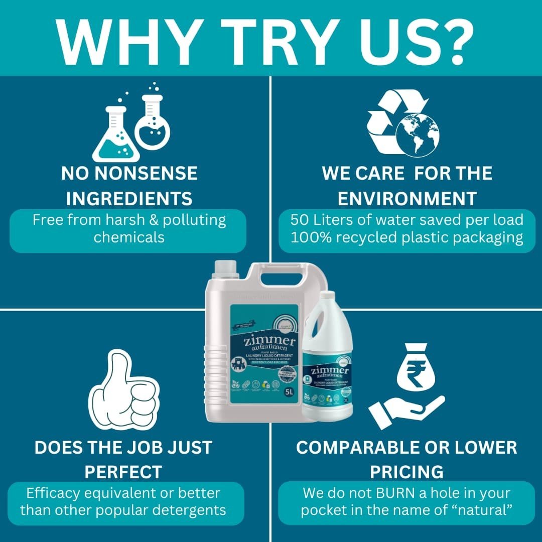 Bio Enzymes Based Laundry Liquid Detergent (2L) - Front Load Machine - Image 6