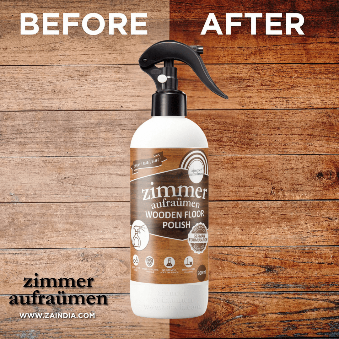 Wooden/Wood Floor Cleaner (Concentrated) - 1L & Wood Polish Spray - 500 ml - Image 4