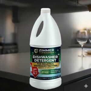 Industrial Dishwasher Machine Detergent Liquid 1L | Zero-Foam | Anti-Scale | For Professional Self-Suction Dishwashers