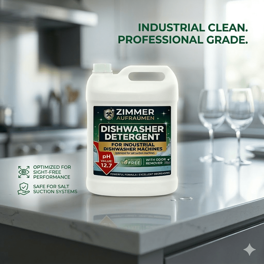 Industrial Dishwasher Machine Detergent Liquid 5L | Zero-Foam | Anti-Scale | For Professional Self-Suction Dishwashers - Image 3