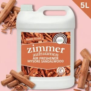 Zimmer Aufraumen Commercial Room Freshener 5 Litre (Sandalwood) – Ready-to-Use, Eco-Friendly Liquid for Hotels & Offices