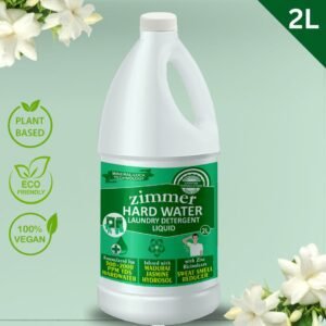 Hard Water Detergent Liquid- 2L | Mineral Lock Technology | with Madurai Jasmine Hydrosol & Zinc Ricinoleate | Best for Front & Top Load Machines